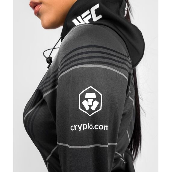 UFC Authentic Fight Night 2.0 Women's Walkout Hoodie, Taglia: S, Colore: Nero, 6 image