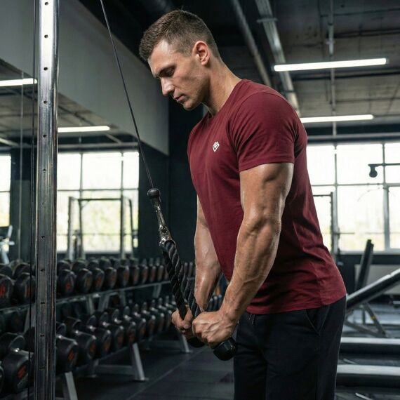 Corde de tirage poulie "Triceps Rope" pour biceps ou triceps GladiatorFit, 6 image