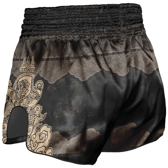 Shorts Muay Thai 8 WEAPONS Hanuman – Noir Or – XXL, 2 image