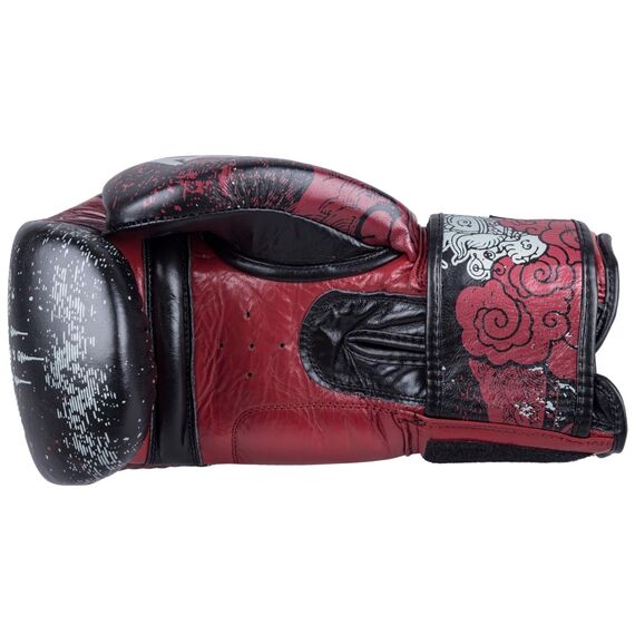 Boxhandschuhe 8 WEAPONS Hanuman Yant – Schwarz/Rot – 10 oz, Farbe: Schwarz, OZ: 10oz, 8 image