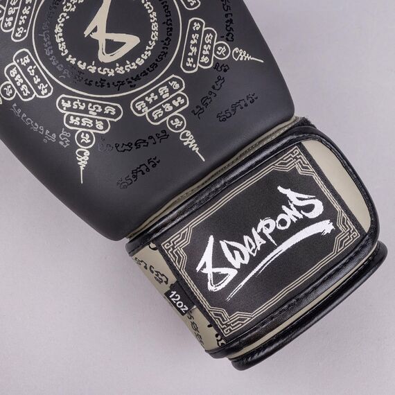 Boxhandschuhe 8 WEAPONS Yant – Schwarz/Sand – 10 oz, Farbe: Schwarz, OZ: 10oz, 12 image