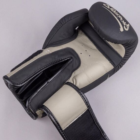 Boxhandschuhe 8 WEAPONS Yant – Schwarz/Sand – 12 oz, Farbe: Schwarz, OZ: 12oz, 2 image