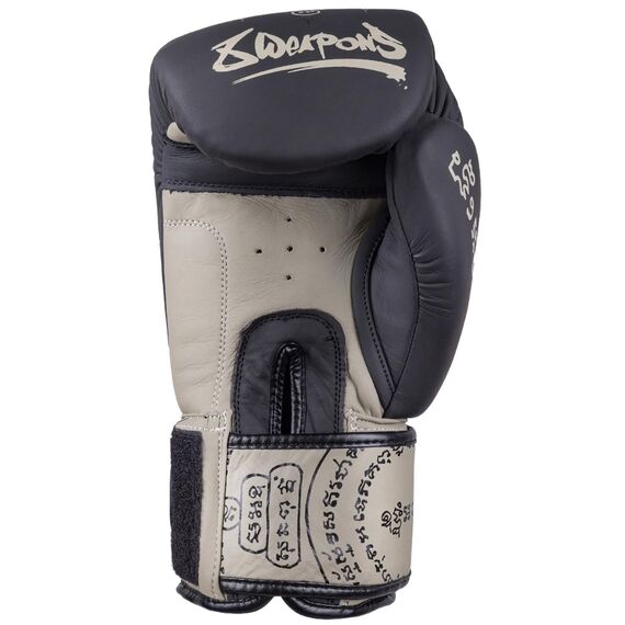 Boxhandschuhe 8 WEAPONS Yant – Schwarz/Sand – 16 oz, Farbe: Schwarz, OZ: 16oz, 10 image