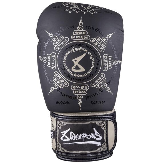 Boxhandschuhe 8 WEAPONS Yant – Schwarz/Sand – 16 oz, Farbe: Schwarz, OZ: 16oz, 9 image