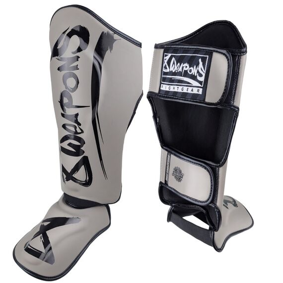 Protège-tibias 8 WEAPONS Unlimited 2.0 – Sable/Noir – L, Taille: L, Couleur: Beige, 3 image