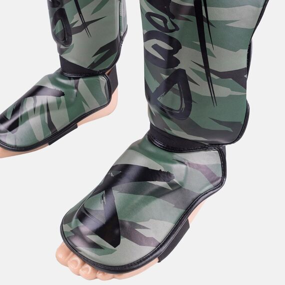 Protège-tibias 8 WEAPONS Unlimited 2.0 – Woodland Camo – L, Taille: L, Couleur: Camouflage, 9 image