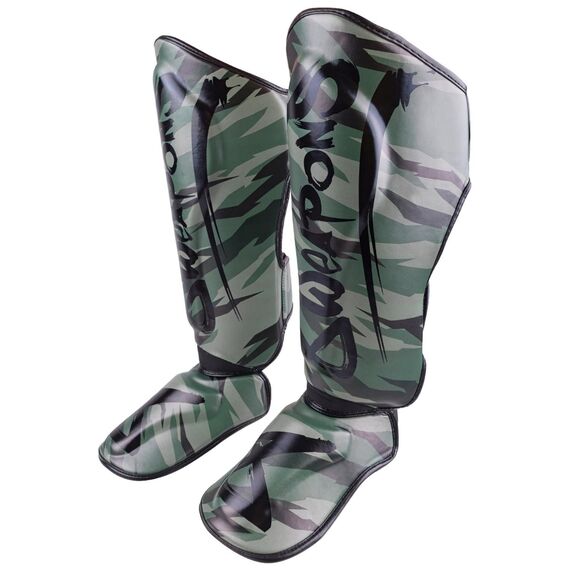 Protège-tibias 8 WEAPONS Unlimited 2.0 – Woodland Camo – XL, Taille: XL, Couleur: Camouflage, 3 image