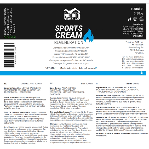 Crème sportive Phantom, Volume: 100 ml, 7 image