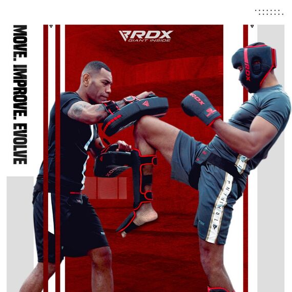 Pao Muay Thai F6 RDX Rosso – 1 pezzo, Taglia: Taglia unica, Colore: Nero, 6 image