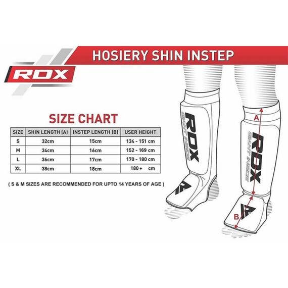 Shin Guards RDX – Black/Gold – L, Size: L, Colour: Schwarz, 3 image