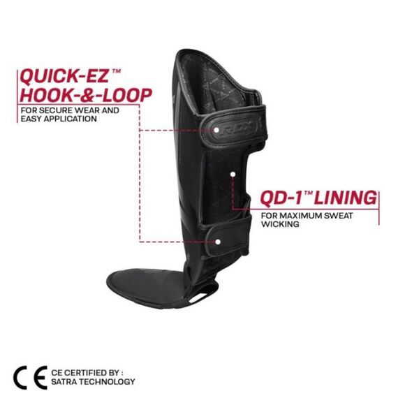 Schienbeinschoner RDX T15 – Schwarz – L, Bekleidungsgrösse: L, Farbe: Schwarz, 3 image