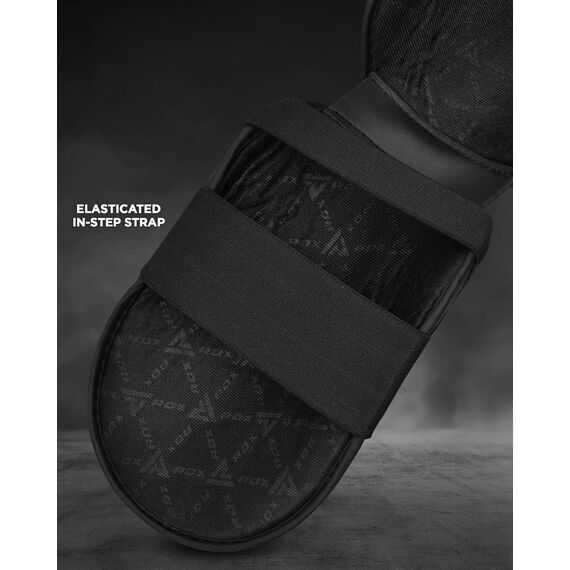 Shin Guards RDX T1 – Black/White – XL, Colour: Schwarz, Size: XL, 3 image