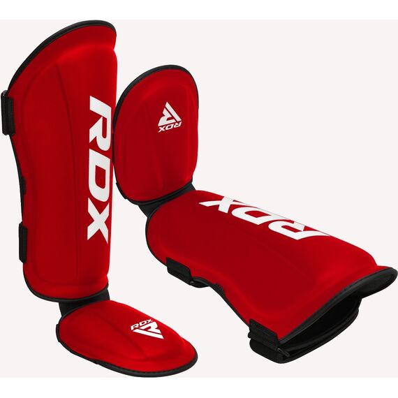 Shin Guards RDX T1 – Red/White – M, Size: M, Colour: Rot, 10 image