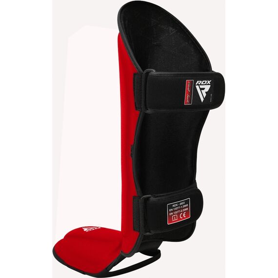 Shin Guards RDX T1 – Red/White – XL, Size: XL, Colour: Rot, 11 image