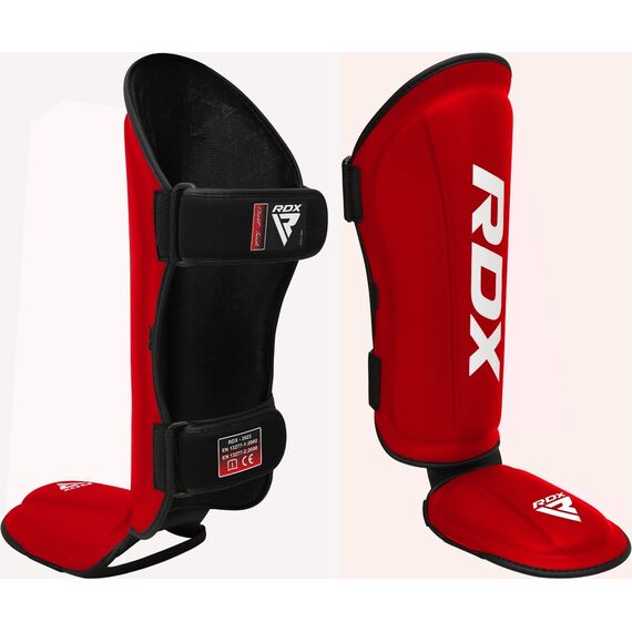 Shin Guards RDX T1 – Red/White – XL, Size: XL, Colour: Rot, 7 image