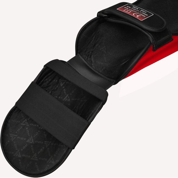 Shin Guards RDX T1 – Red/White – XL, Size: XL, Colour: Rot, 9 image