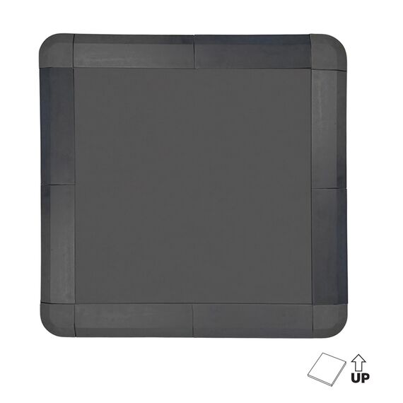 Rampe Rand für Gummiboden 100x20x2cm GladiatorFit | Grau, 2 image