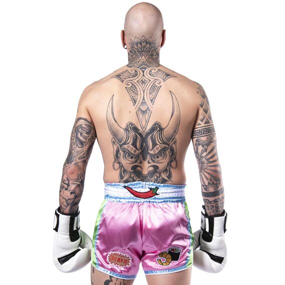 8 WEAPONS Muay Thai Shorts - Yummy Pink, Size: S, Colour: Pink, 3 image