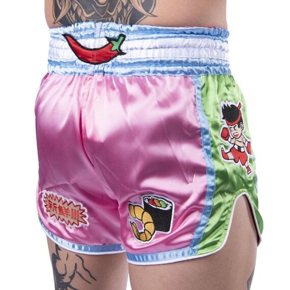 8 WEAPONS Muay Thai Shorts - Yummy Pink, Size: XL, Colour: Pink, 7 image
