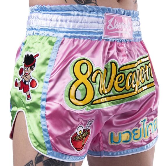 8 WEAPONS Muay Thai Shorts - Yummy Pink, Size: XL, Colour: Pink, 8 image