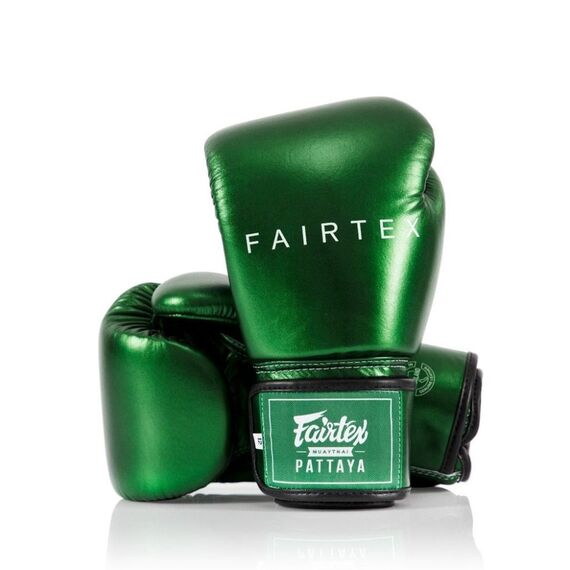 Boxhandschuhe Fairtex BGV22 Metallic Gruen 16oz, Farbe: Grün, OZ: 16oz