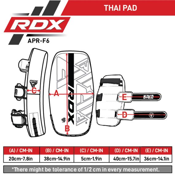 Thai Pad T15 RDX Black – 1 piece, Size: One Size, Colour: Schwarz, 5 image