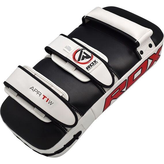 RDX T1 Curved Thai Kick Pad – The Ultimate Muay Thai Training Gear, Size: One Size, Colour: Weiss, 4 image
