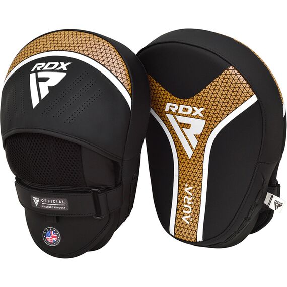 Pratzen RDX Focus Pad Aura Plus T-17 – Schwarz/Gold, Bekleidungsgrösse: One Size, Farbe: Schwarz