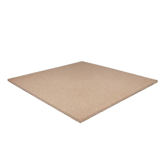 Rubber flooring "Connect Tiles Special" 100x100x2cm + 7 connectors Stockz | Sand