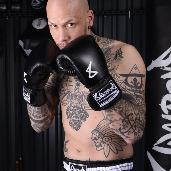 Boxing Gloves - Pure black 14 Oz, Colour: Schwarz, OZ: 14oz, 8 image