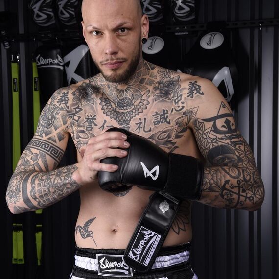 Boxing Gloves - Pure black 14 Oz, Colour: Schwarz, OZ: 14oz, 7 image