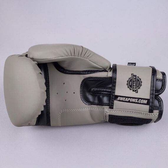 Boxhandschuhe 8 WEAPONS Unlimited 2.0 – Sand/Schwarz – 12 oz, Farbe: Beige, OZ: 12oz, 12 image