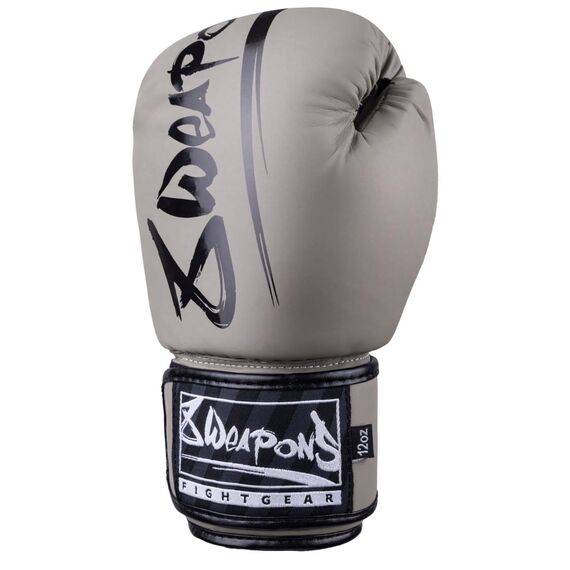 Boxhandschuhe 8 WEAPONS Unlimited 2.0 – Sand/Schwarz – 12 oz, Farbe: Beige, OZ: 12oz, 6 image