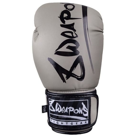 Boxhandschuhe 8 WEAPONS Unlimited 2.0 – Sand/Schwarz – 14 oz, Farbe: Beige, OZ: 14oz, 8 image