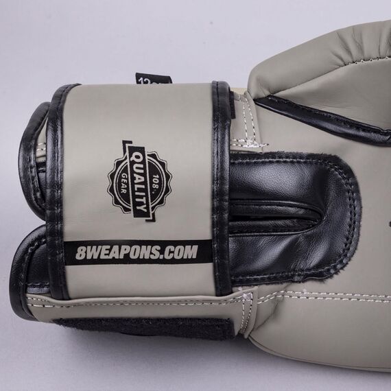 Boxhandschuhe 8 WEAPONS Unlimited 2.0 – Sand/Schwarz – 16 oz, Farbe: Beige, OZ: 16oz, 4 image