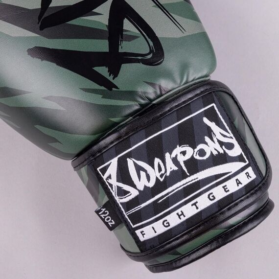 Boxhandschuhe 8 WEAPONS Unlimited 2.0 – Woodland Camo – 12 oz, Farbe: Camouflage, OZ: 12oz, 4 image