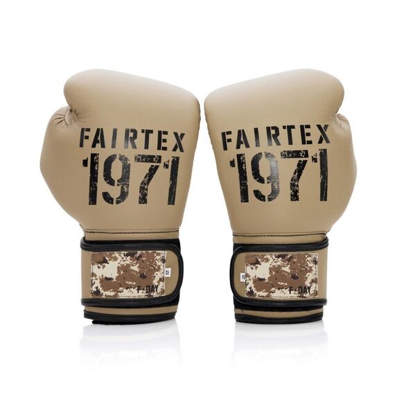 Gants de boxe Fairtex BGV25 – F-Day 2 – 16oz, Couleur: Beige, oz: 16oz, 3 image