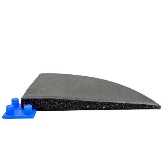 Connect Tiles Corner" rubber floor edging 50x50cm Stockz | Grey 50x50x2 CM, 6 image