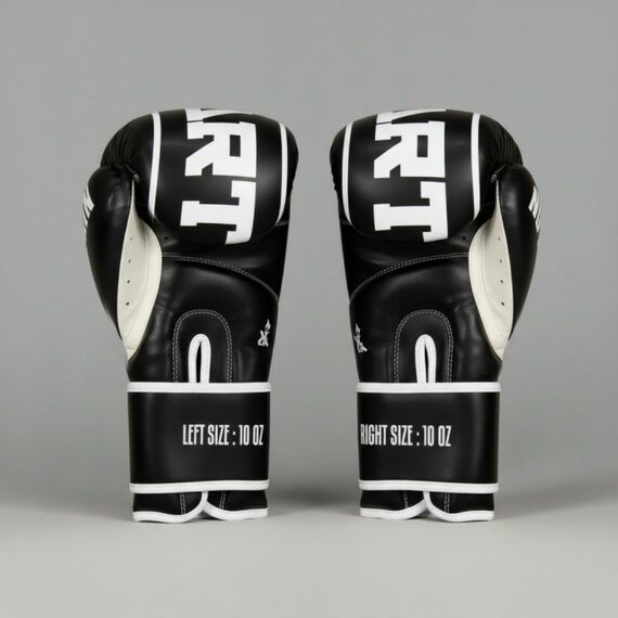 Gants de boxe – Classic One – Brave Art – Noir & Blanc – 14 oz, Couleur: Noir, OZ: 14oz, 2 image