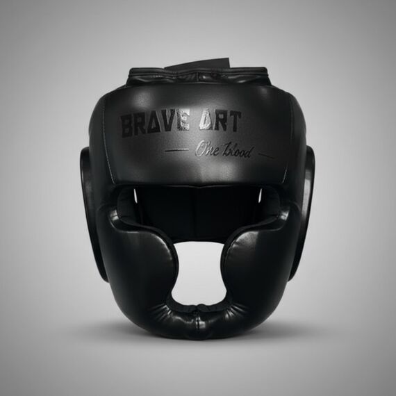 Casque de boxe – Brave Art – Noir – Taille unique, Taille: Taille unique, Couleur: Noir