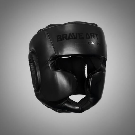 Casque de boxe – Brave Art – Noir – Taille unique, Taille: Taille unique, Couleur: Noir, 3 image