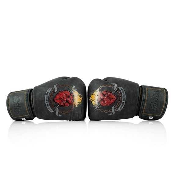 Fairtex X Tom Atencio – Boxhandschuhe "The Heart of Warrior", Farbe: Schwarz, OZ: 14oz, 2 image