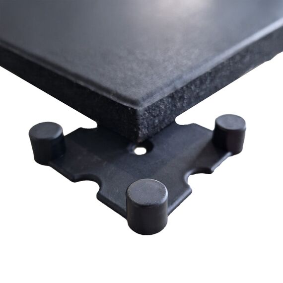 Gummiboden 100x100x2cm innen und außen "Connect". GladiatorFit | Grau, 3 image