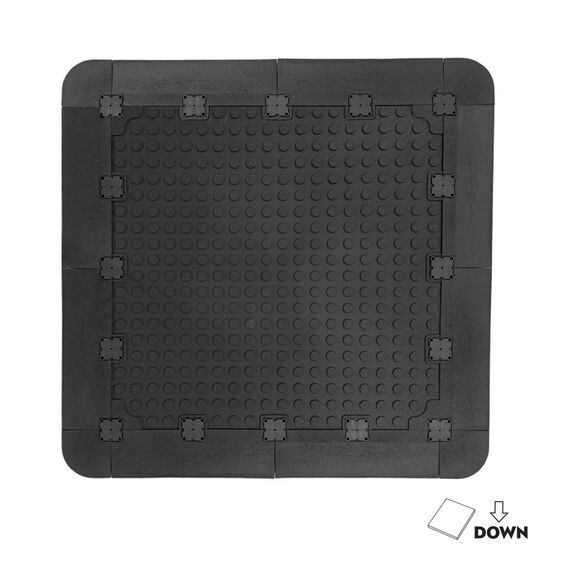 Gummiboden 100x100x2cm innen und außen "Connect". GladiatorFit | Grau, 2 image