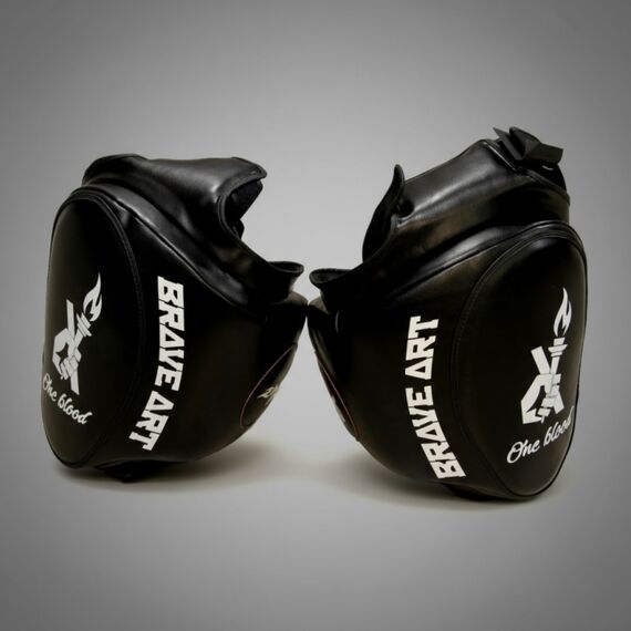 Thigh Pad Combat – Leather – Brave Art – Black – Right – One Size, Size: One Size, Colour: Schwarz, 3 image