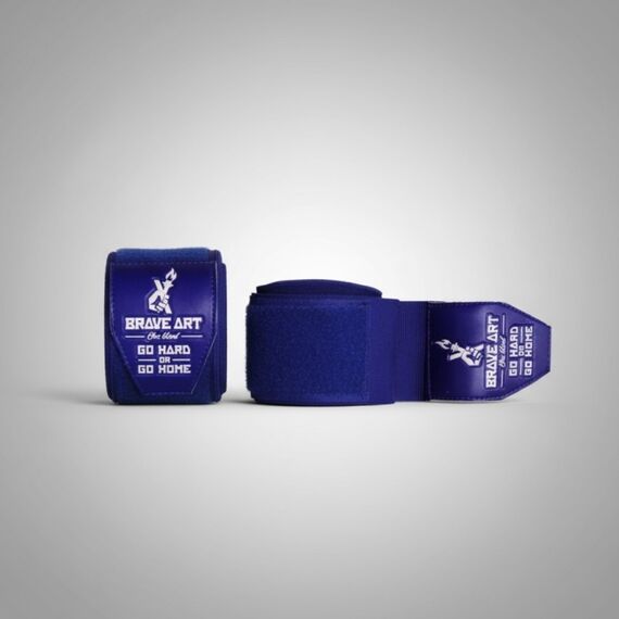 Boxbandagen Brave Art – Blau – 4,5 m, Farbe: Blau, Länge: 4.5m, 3 image