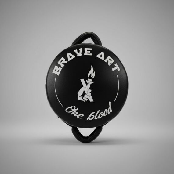 Runder Boxschild – Boxen – Brave Art – Schwarz – Einheitsgroesse, Bekleidungsgrösse: One Size, Farbe: Schwarz