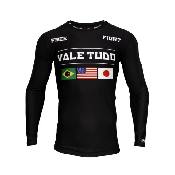 Rashguard – Vale Tudo – Long Sleeve – Brave Art – L, Size: L, Colour: Schwarz