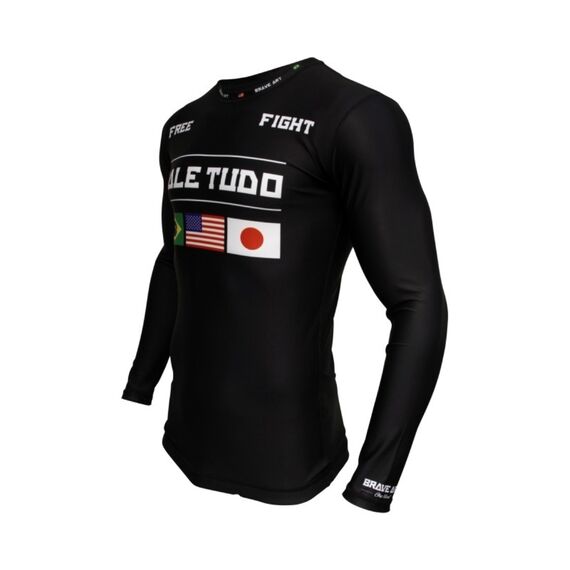 Rashguard – Vale Tudo – Long Sleeve – Brave Art – XL, Size: XL, Colour: Schwarz, 3 image
