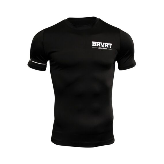 Rashguard MMA – Manches courtes – One Blood – Brave Art – XL, Taille: XL, Couleur: Noir